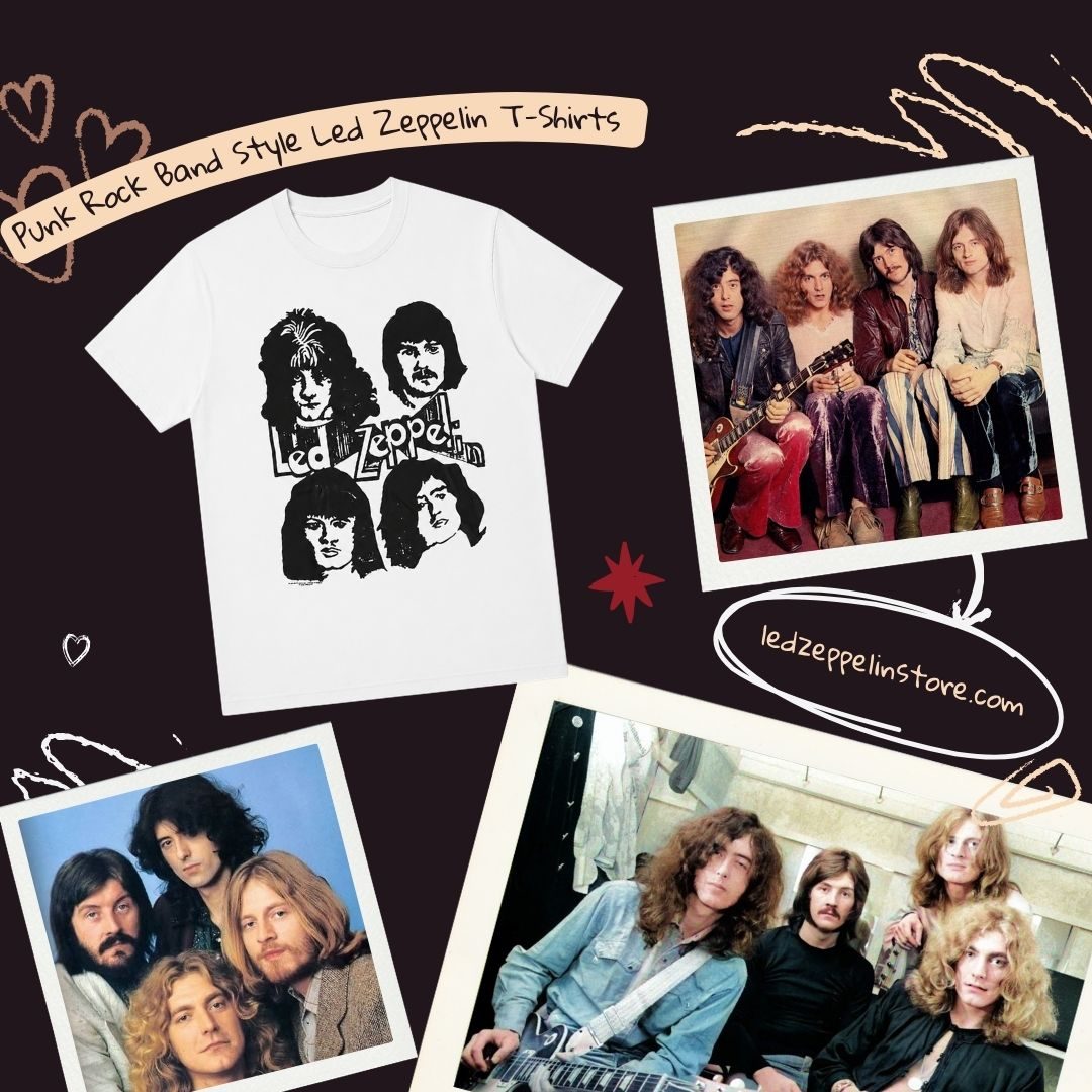 Punk Rock Band Style PTTT1407  Led Zeppelin T-Shirts